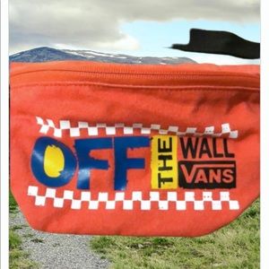 👩CUTE VANS OF THE WALK WAIST FUNNY PACK POPPY RED